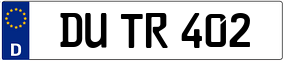 Trailer License Plate